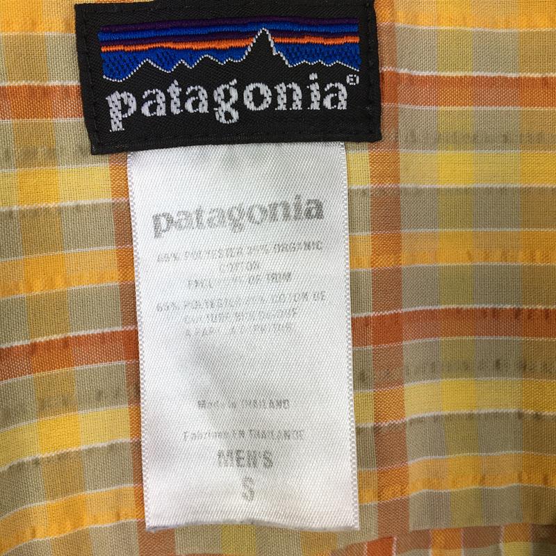 【MEN's S】 パタゴニア ショートスリーブ パッカーウェア シャツ SHORT SLEEVED PUCKERWARE SHIRTS 生産終了モデル 入手困難 PATAGONIA 52999 NAS オレンジ系