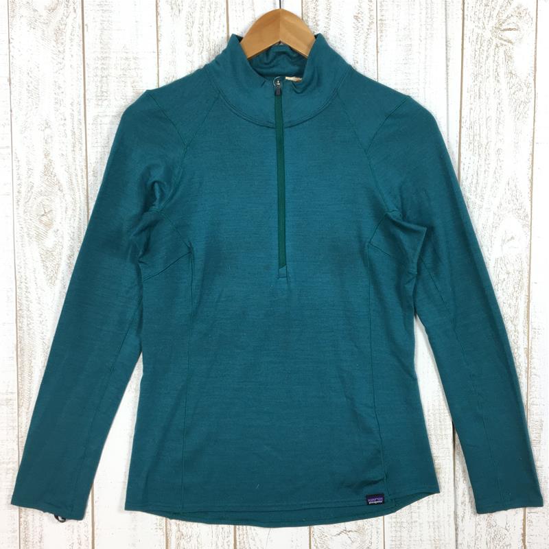 【WOMEN's S】 パタゴニア メリノ サーマルウェイト ジップネック Merino TW Zip-Neck ロングスリーブ シャツ メリノウール PATAGONIA 37127 ABRG Arbor Green グリーン系