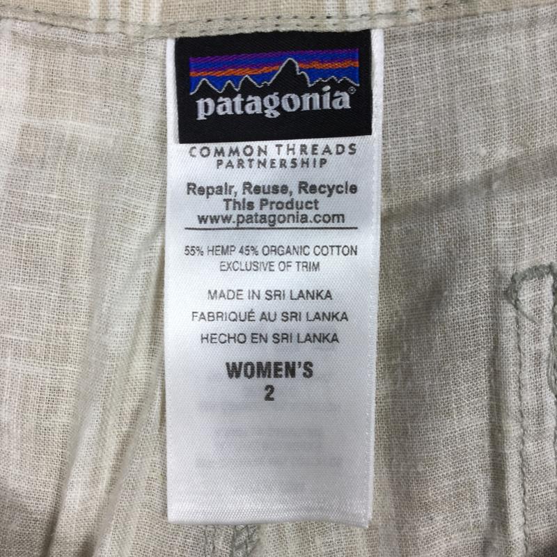 【WOMEN's 2】 パタゴニア アイランド ヘンプ ショーツ Island Hemp Shorts PATAGONIA 58082 IKST アイボリー系