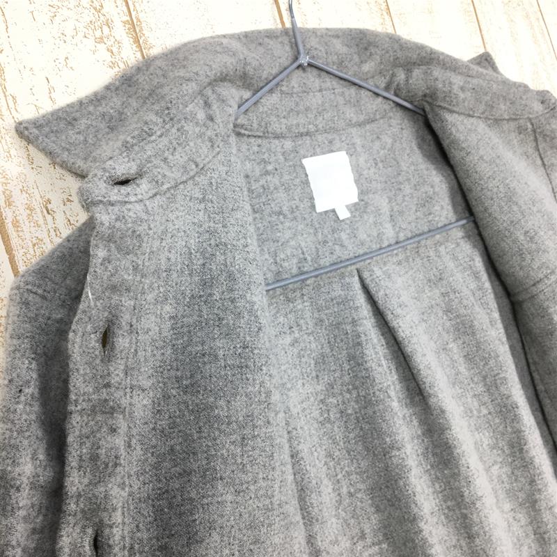 【WOMEN's M】 ノースフェイス ロングスリーブ ウール シャツ L/S WOOL SHIRT NORTH FACE NRW61509 グレー系