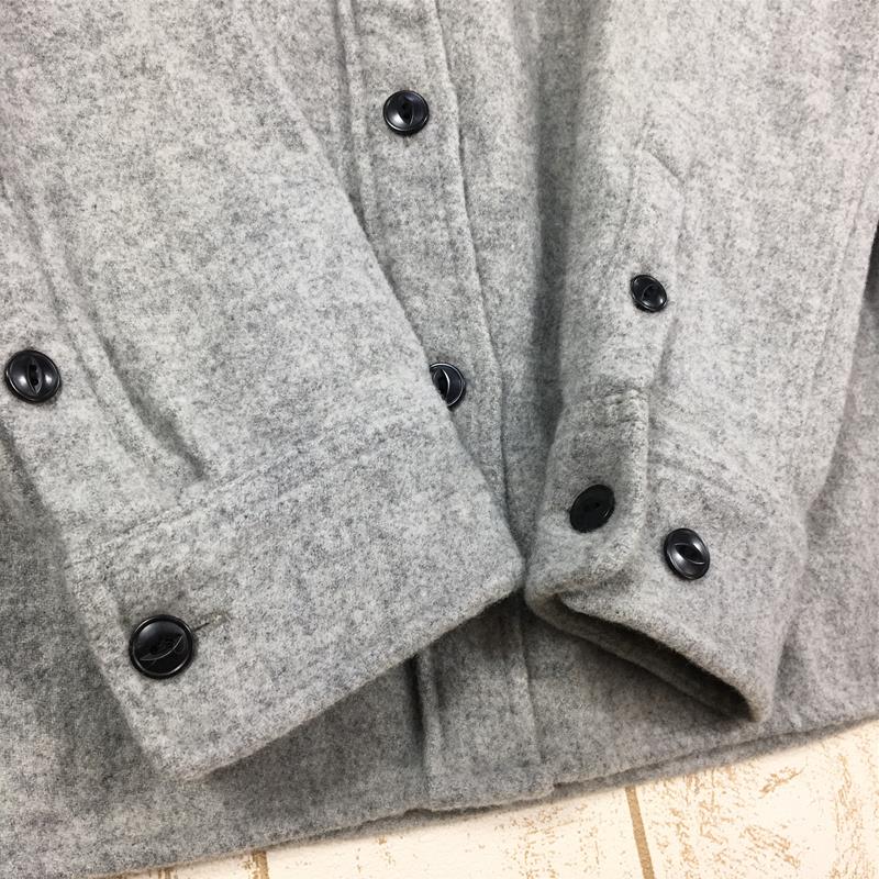 【WOMEN's M】 ノースフェイス ロングスリーブ ウール シャツ L/S WOOL SHIRT NORTH FACE NRW61509 グレー系