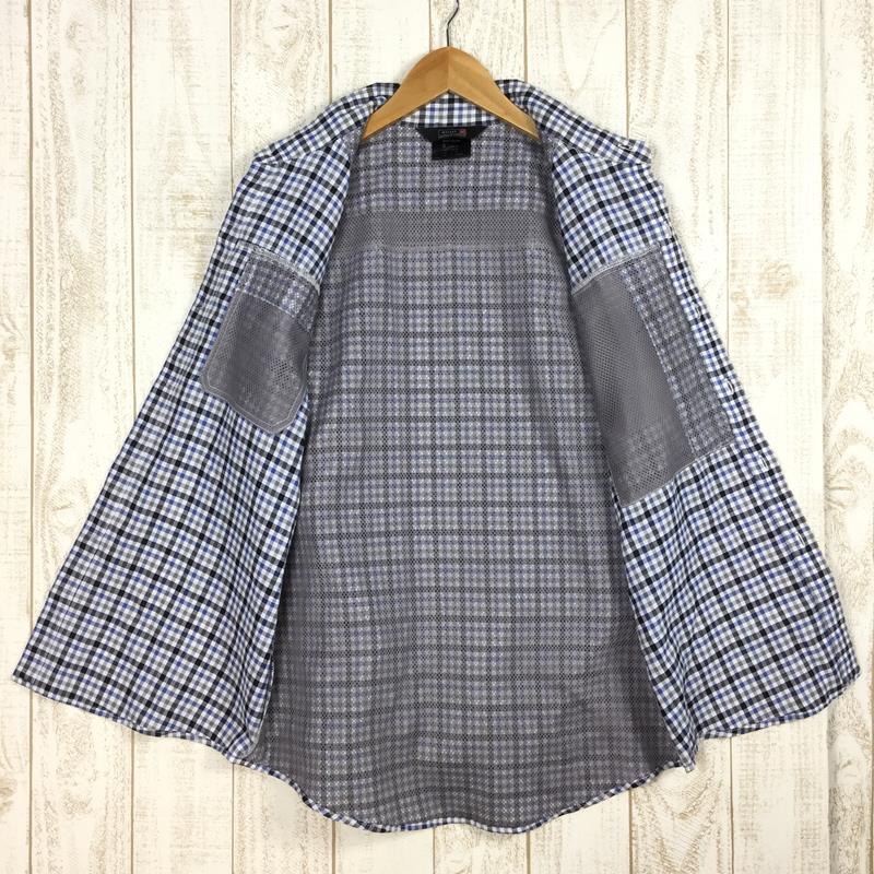 【MEN's S】 ミレー バックパッキング ウール チェック シャツ BACKPACKING WOOL CHECK SHIRT MILLET MIV01062 ブルー系