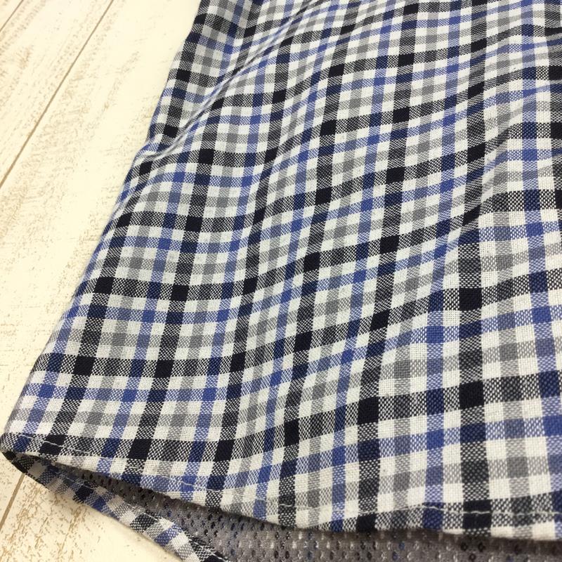 【MEN's S】 ミレー バックパッキング ウール チェック シャツ BACKPACKING WOOL CHECK SHIRT MILLET MIV01062 ブルー系