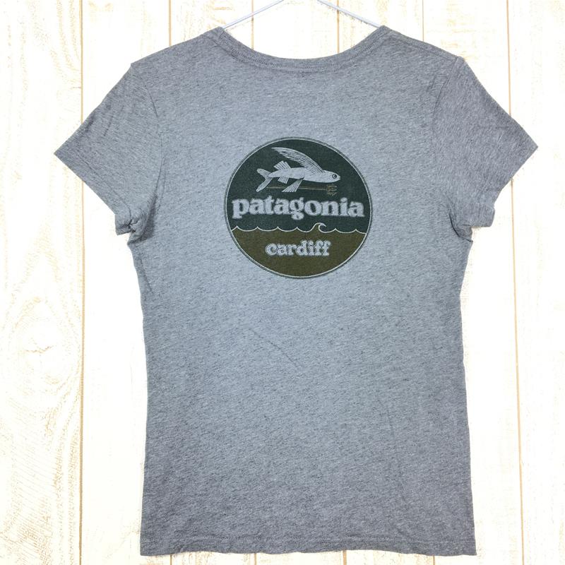 【WOMEN's S】 パタゴニア ウィメンズ Cardiff オーガニックコットン Tシャツ PATAGONIA グレー系