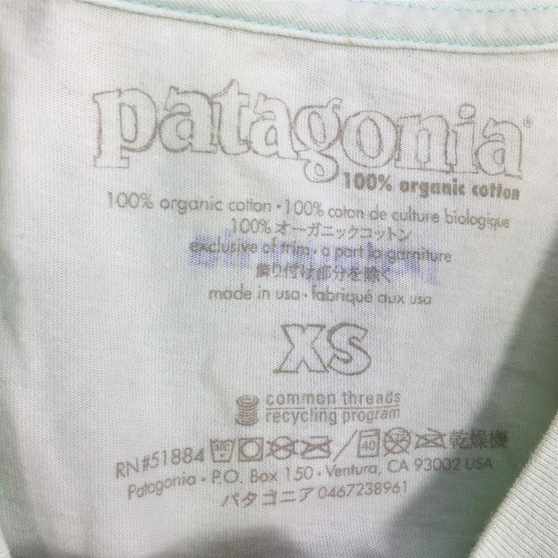 【WOMEN's XS】 パタゴニア ウィメンズ SaveTheWaves.org オーガニックコットン Tシャツ PATAGONIA ブルー系