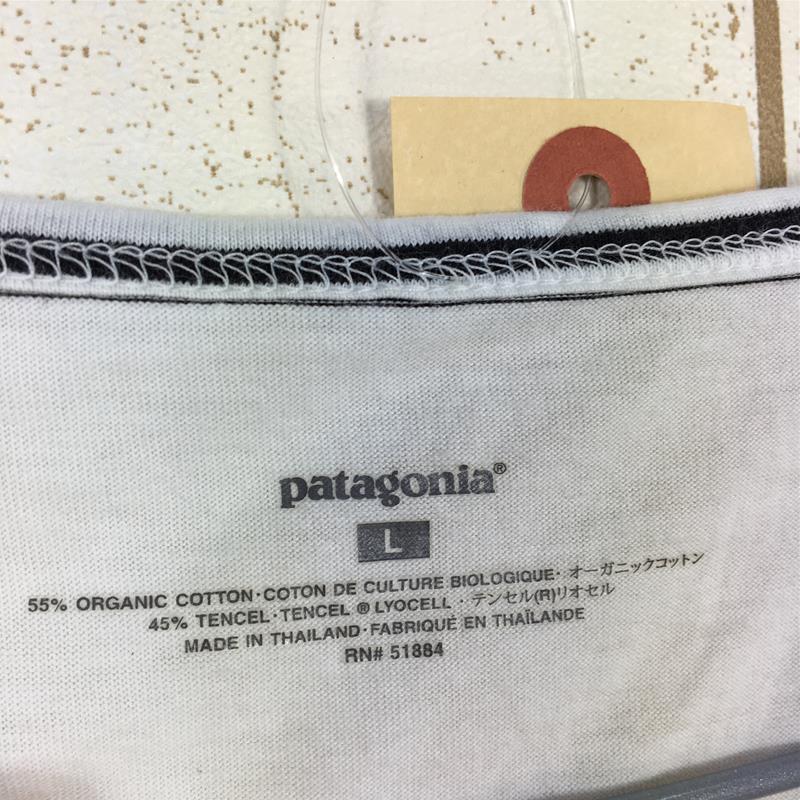 【WOMEN's L】 パタゴニア カマラ ポケット Vネック Kamala Pocket V Tシャツ PATAGONIA 54680 ホワイト系
