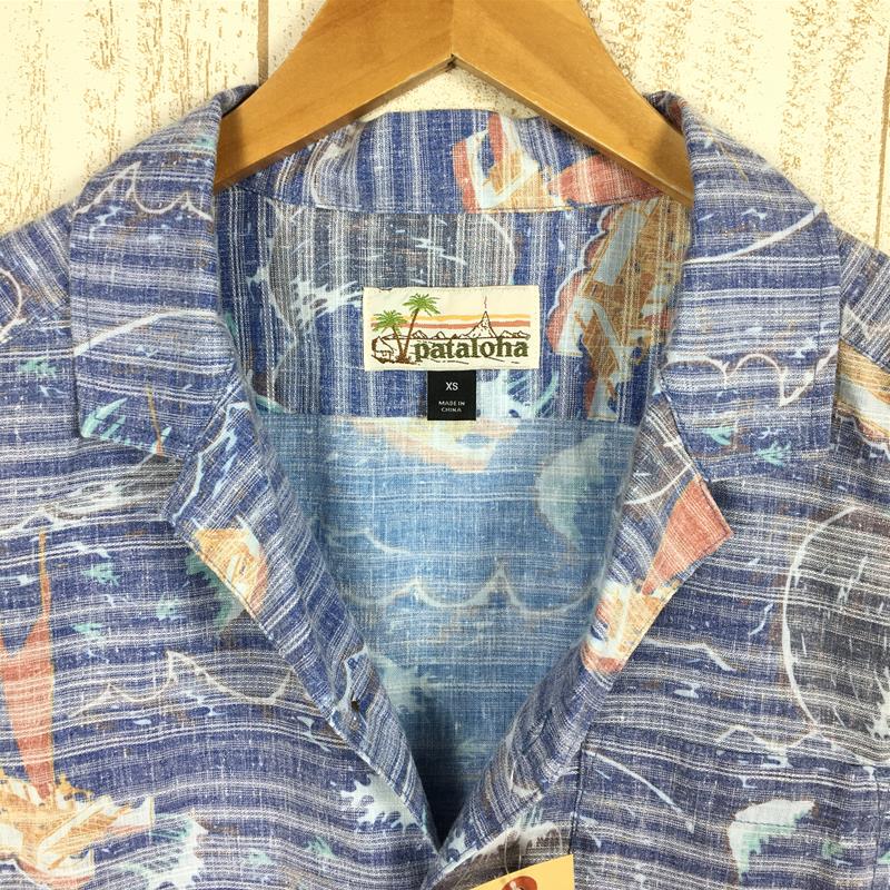 [MEN's XS] Patagonia Limited Edition Pataloha shirt Limited Edition  Pataloha Shirt Aloha shirt difficult to obtain PATAGONIA 52550 blue series