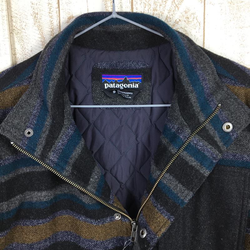 【MEN's S】 パタゴニア フェルテッド ジャケット Felted Jacket インサレーション メリノウール 生産終了モデル 入手困難 PATAGONIA 27450 RNR Range Stripe: Rockwall ネイビー系
