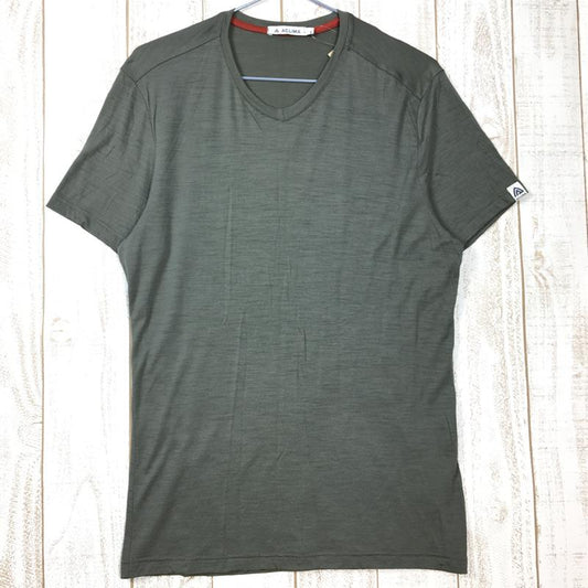 【MEN's S】 アクリマ ライトウール Ｔシャツ Vネック LIGHT WOOL T-Shirt V-Neck メリノウール ACLIMA 2004334 Ranger Green グリーン系