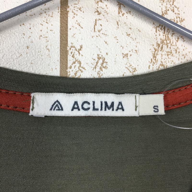 【MEN's S】 アクリマ ライトウール Ｔシャツ Vネック LIGHT WOOL T-Shirt V-Neck メリノウール ACLIMA 2004334 Ranger Green グリーン系