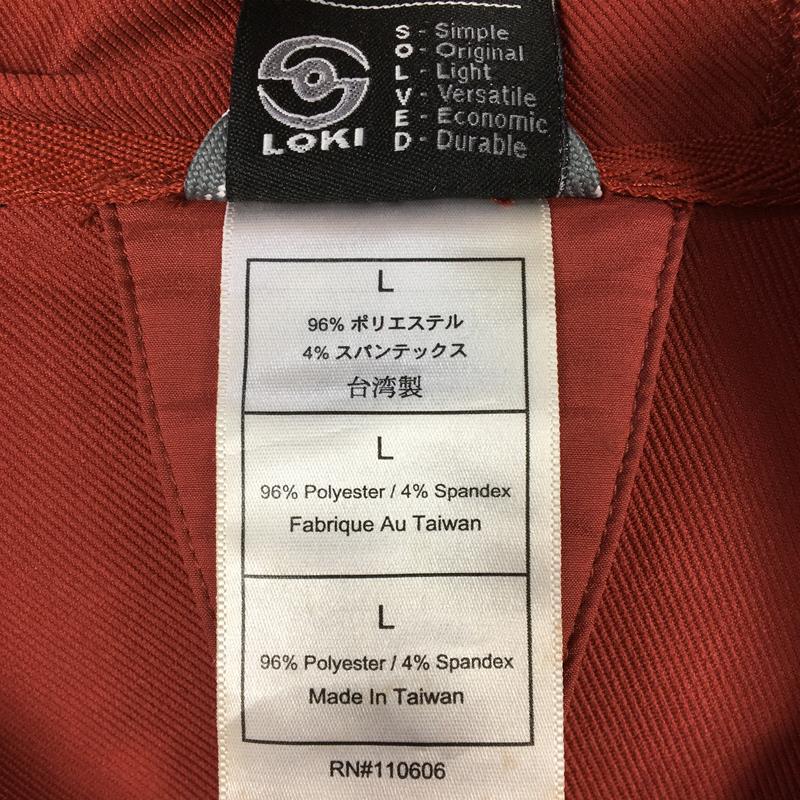 【MEN's L】 ロキ ソフトシェル ジャケット Softshell Jacket フーディ メーカー消滅 生産終了モデル LOKI レッド系