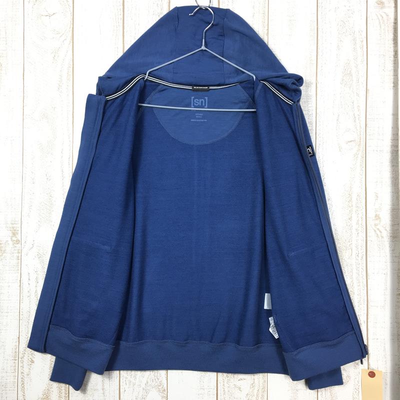 【WOMEN's S】 スーパーナチュラル エッセンシャル フーディ ESSENTIAL HOODY メリノウール パーカー supernatural | SN SNW006530 ブルー系