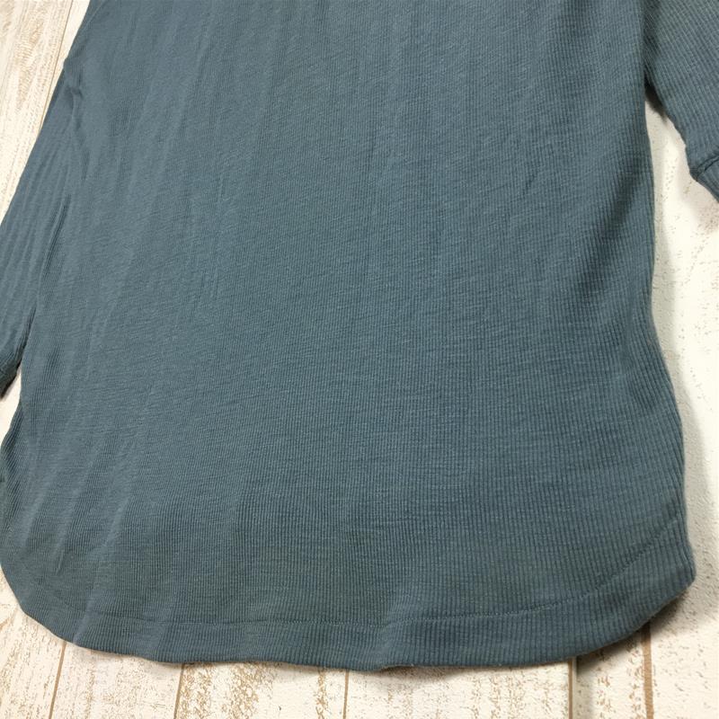 【MEN's M】 アトリエブルーボトル × SN supernatural ハイカーズ リブ Tシャツ 8部袖 Hiker's RIB T-shirt 8sleeve ウール 生産終了モデル 入手困難 ATELIER BLUE BOTTLE SNX016350 ブルー系