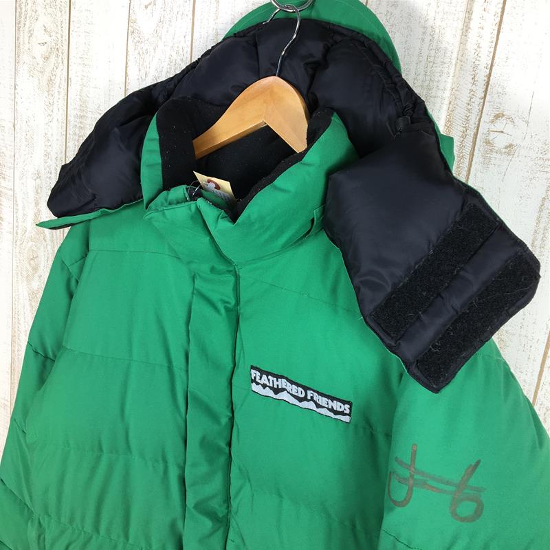 【MEN's M】 フェザードフレンズ フロント ポイント ジャケット Front Point Jacket ダウン フーディ アメリカ製 貸出用？ サンプル？ 入手困難 FEATHERED FRIENDS グリーン系