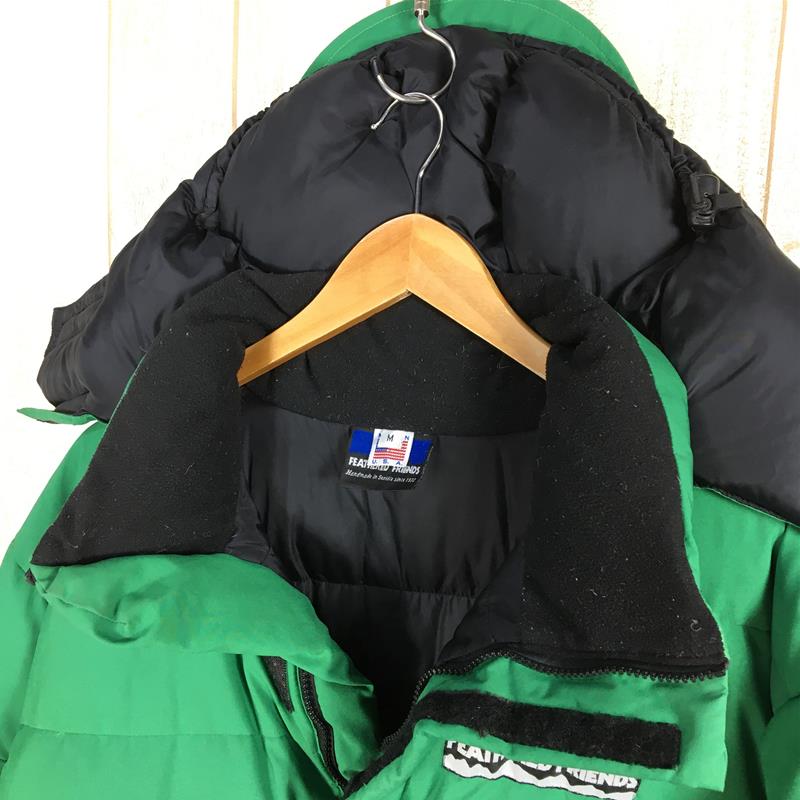 【MEN's M】 フェザードフレンズ フロント ポイント ジャケット Front Point Jacket ダウン フーディ アメリカ製 貸出用？ サンプル？ 入手困難 FEATHERED FRIENDS グリーン系