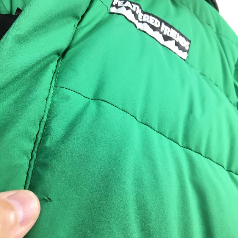 【MEN's M】 フェザードフレンズ フロント ポイント ジャケット Front Point Jacket ダウン フーディ アメリカ製 貸出用？ サンプル？ 入手困難 FEATHERED FRIENDS グリーン系