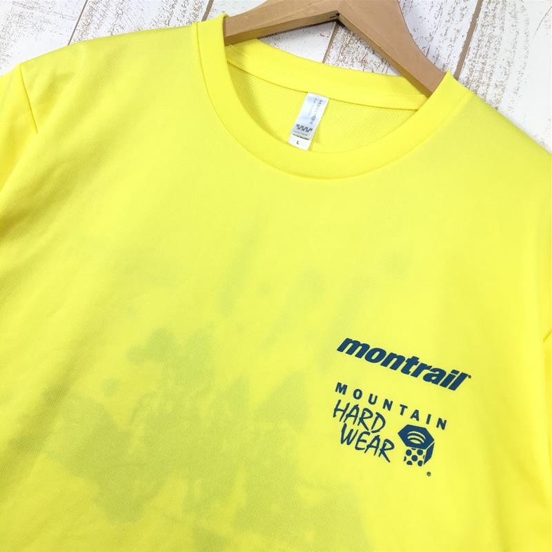 【MEN's L】 マウンテンハードウェア × モントレイル × 北信濃トレイルフリークス 信濃の国ラウンドトレイル 大会Tシャツ MOUNTAIN  HARDWEAR イエロー系