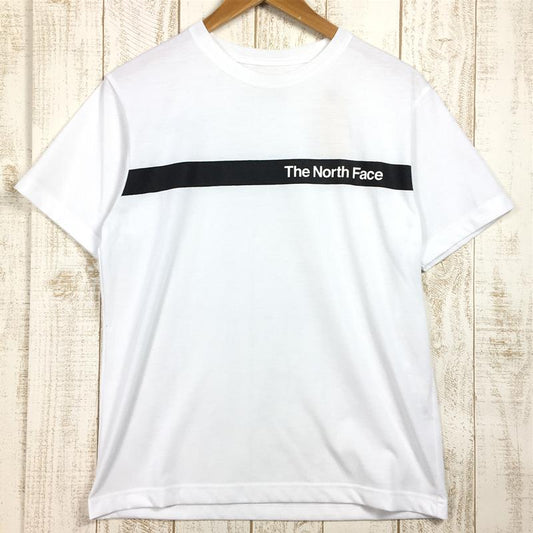【MEN's M】 ノースフェイス ショートスリーブ シンプルラインド ティー S/S Simple Lined Tee Tシャツ NORTH FACE NT32047 ホワイト系