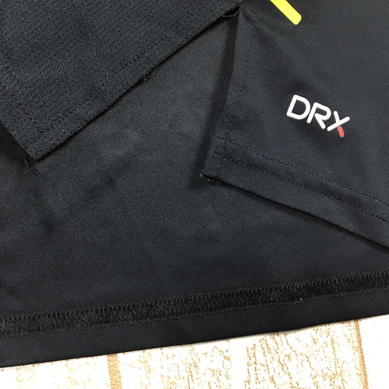 【MEN's L】 カリマー DRX クイックドライ ショートスリーブ ジップネック シャツ 欧米規格モデル KARRIMOR ブラック系
