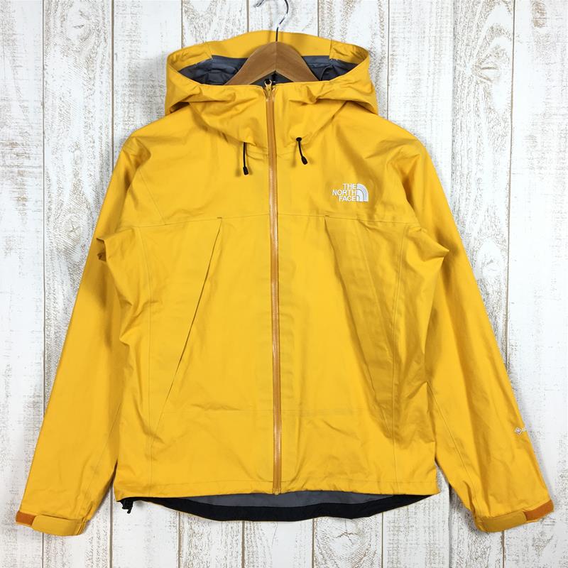 【WOMEN's M】 ノースフェイス クライム ライト ジャケット Climb Light Jacket ゴアテックス レインシェル フーディ NORTH FACE NPW12003 イエロー系