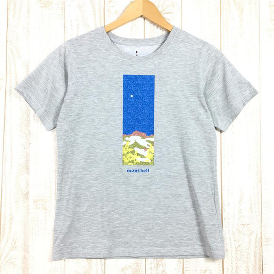【WOMEN's M】 モンベル WIC.T 暁 Tシャツ MONTBELL 1114251 グレー系