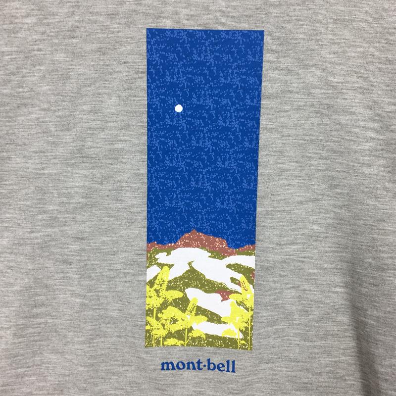 【WOMEN's M】 モンベル WIC.T 暁 Tシャツ MONTBELL 1114251 グレー系