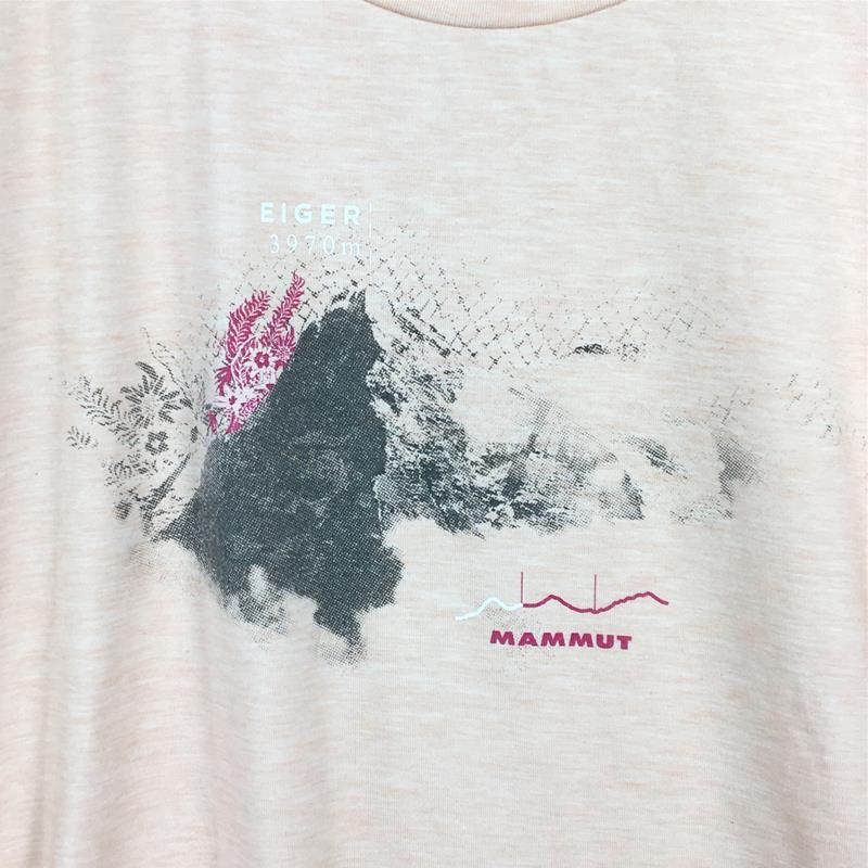 【WOMEN's S】 マムート マウンテン Tシャツ ウィメン Mountain T-Shirt Women MAMMUT 1017-00960 ピンク系