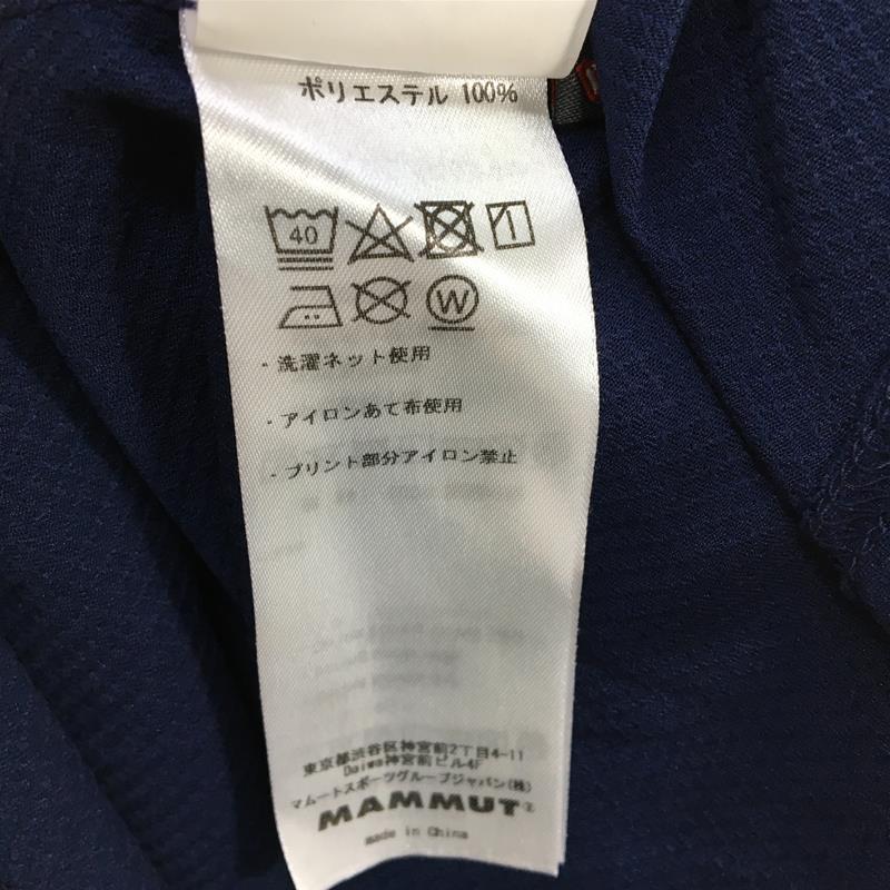 【WOMEN's S】 マムート パフォーマンス ドライ ジップ Tシャツ Performance Dry Zip T-Shirt ショートスリーブ MAMMUT 1017-00430 ネイビー系