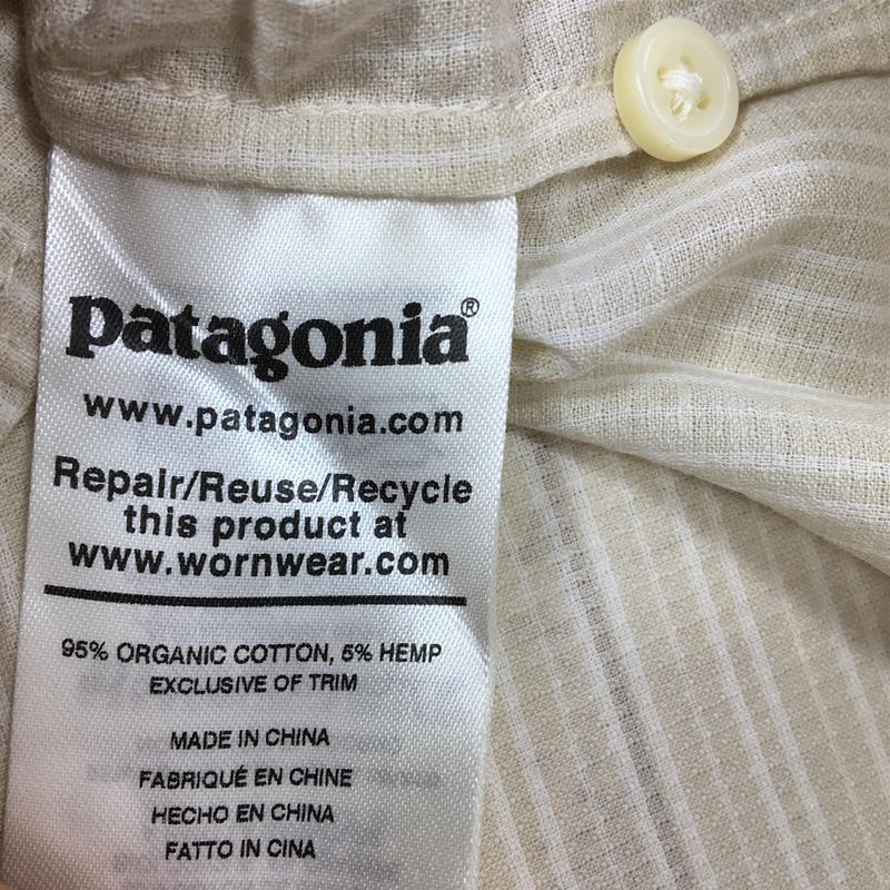 【WOMEN's M】 パタゴニア ウィメンズ ライトウェイト A/C ボタンダウン シャツ W Lightweight A/C Buttondown Shirt ロングスリーブ PATAGONIA 54296 SDPU Simple Dimple: Pumice ベージュ系