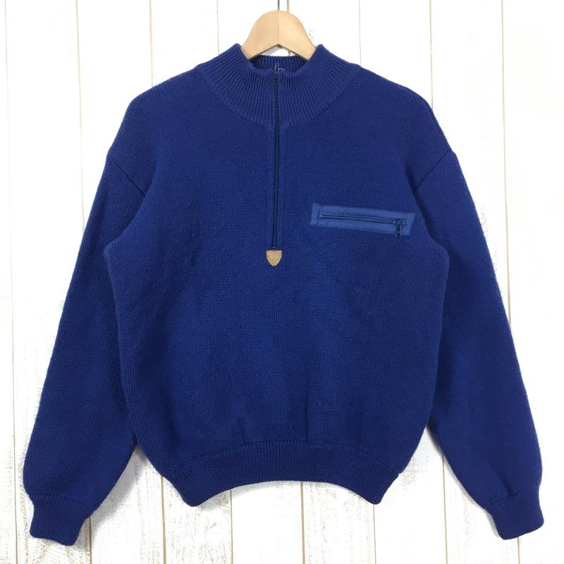 【MEN's S】 パタゴニア 1996 アルピニスト セーター Alpinist Sweater ストームブルー ウール ニット ジップネック 生産終了モデル 入手困難 PATAGONIA 51311 Storm Blue ネイビー系
