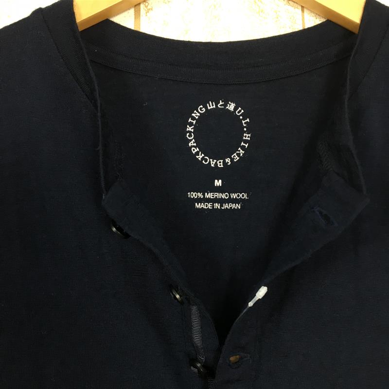 UNISEX M】 山と道 メリノ ヘンリー Tシャツ Merino Henry T-Shirt 
