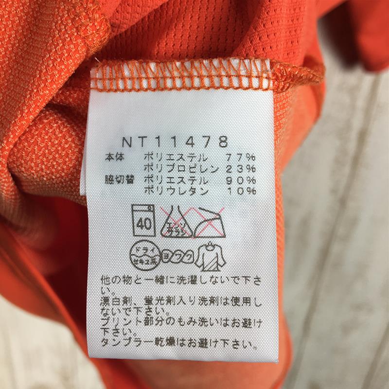【MEN's M】 ノースフェイス ショートスリーブ エンデューロ クルー S/S Enduro Crew Tシャツ NORTH FACE NT11478 オレンジ系