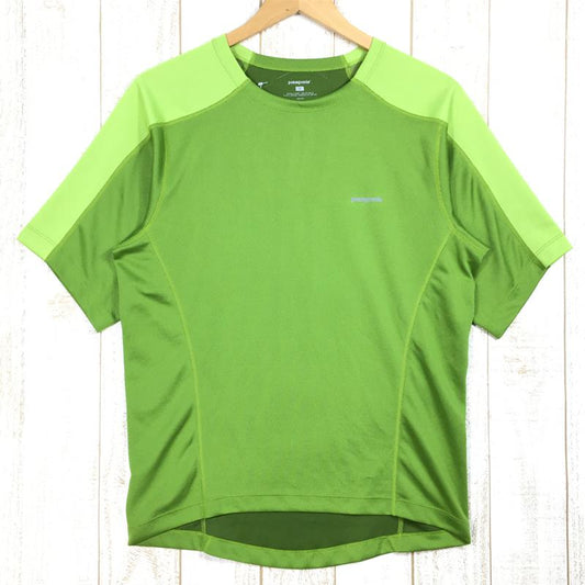 【MEN's S】 パタゴニア ランシェード Tシャツ RUNSHADE T-SHIRT PATAGONIA 24356 JND グリーン系