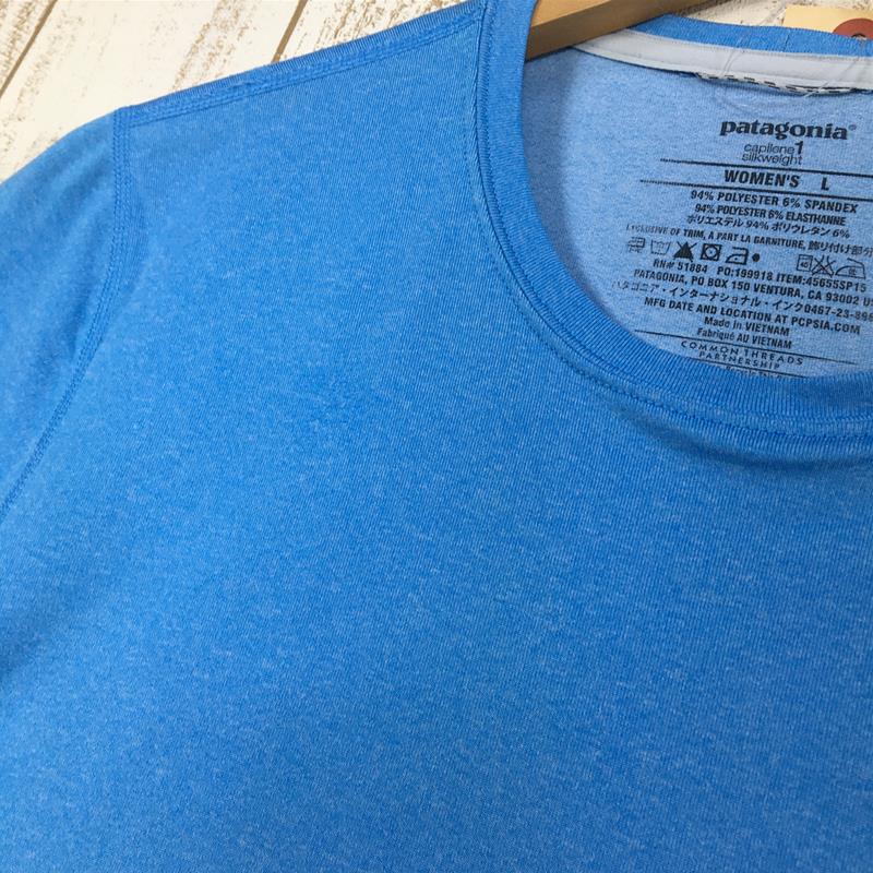 【WOMEN's L】 パタゴニア キャプリーン 1 Tシャツ Capilene 1 T-Shirt PATAGONIA 45655 ブルー系