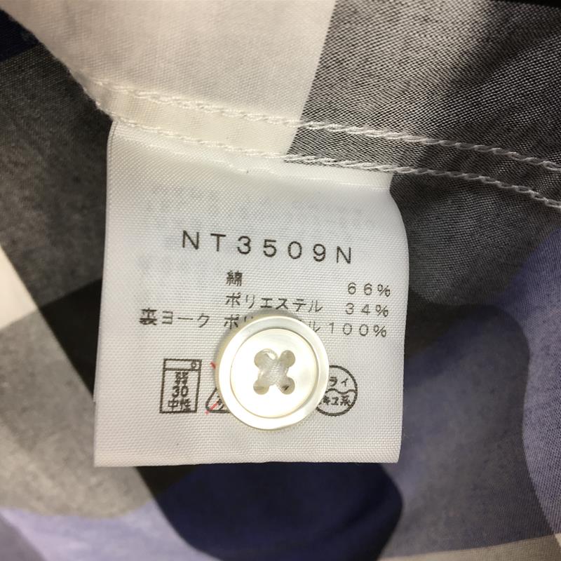 【MEN's S】 ノースフェイス × ナナミカ パープルレーベル クールマックス ポプリン ストレッチ シャツ COOLMAX Poplin Stretch Shirt 生産終了モデル 入手困難 NORTH FACE NT3509N ブルー系