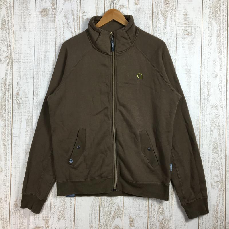 【MEN's M】 ブラー クライミング フルジップ スウェット トップ | オーガニックコットン | ジャケット メーカー消滅 入手困難 BLURR ブラウン系