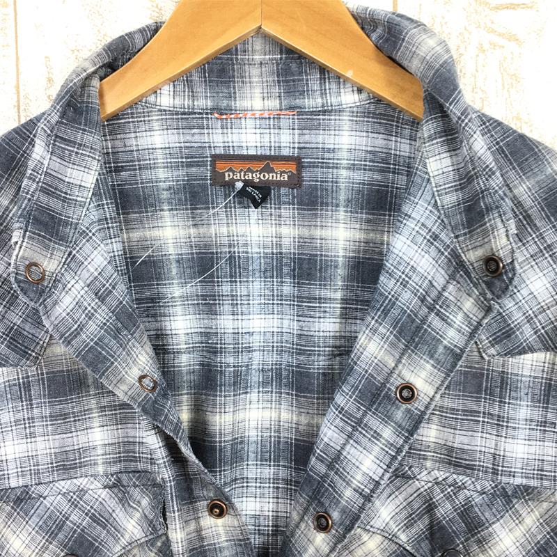 [MEN's S] Patagonia Longus Reeve Western Snap Shirt Long-Sleeved Western  Snap Shirt Hemp Workwear Series Difficult to Obtain PATAGONIA 53330 SLIB  Gray 
