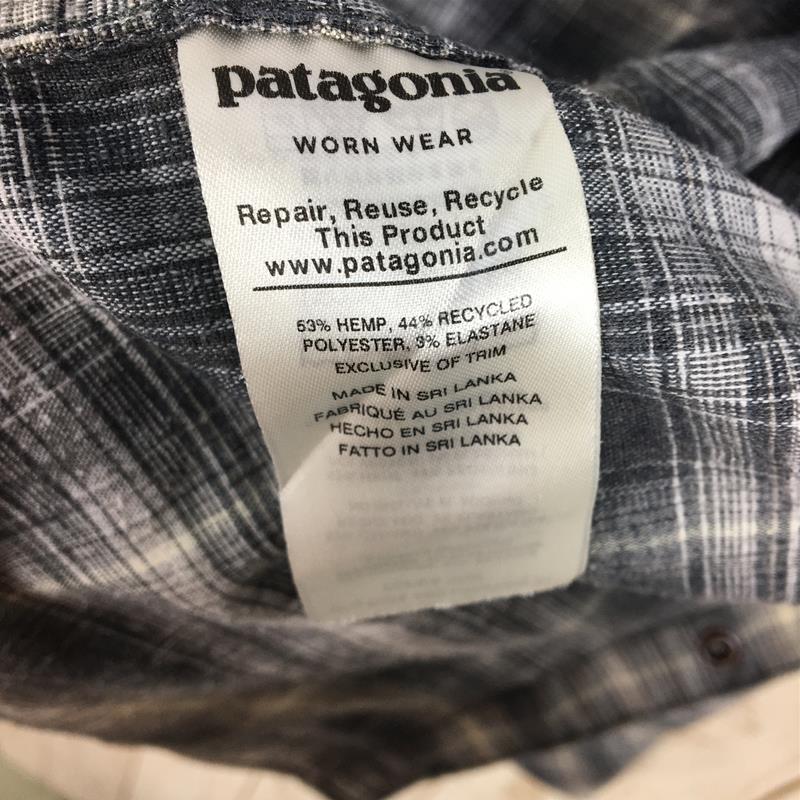 [MEN's S] Patagonia Longus Reeve Western Snap Shirt Long-Sleeved Western  Snap Shirt Hemp Workwear Series Difficult to Obtain PATAGONIA 53330 SLIB  Gray ...