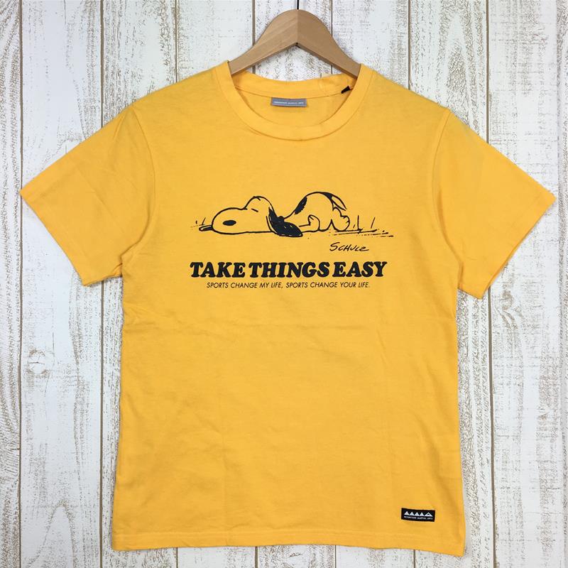 【UNISEX XS】 マウンテンマーシャルアーツ × PEANUTS 2nd 2nd Anti Virus Dry Cotton Tee TAKE THINGS EASY ピーナッツ スヌーピー コラボ Tシャツ 生産終了モデル 入手困難 Mountain Martial Arts | MMA イエロー系