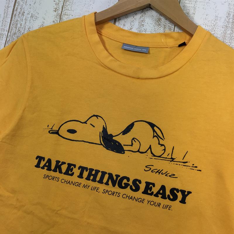 【UNISEX XS】 マウンテンマーシャルアーツ × PEANUTS 2nd 2nd Anti Virus Dry Cotton Tee TAKE THINGS EASY ピーナッツ スヌーピー コラボ Tシャツ 生産終了モデル 入手困難 Mountain Martial Arts | MMA イエロー系