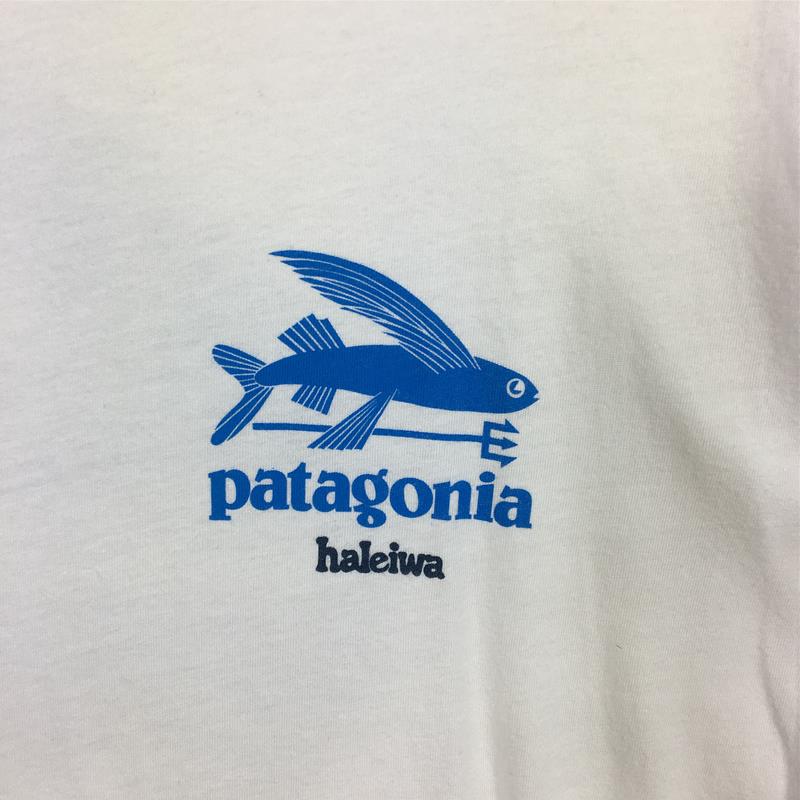 【MEN's M】 パタゴニア ハレイワ限定 フライングフィッシュ オーガニックコットン Tシャツ アメリカ製 入手困難 PATAGONIA 38846 WHI White ホワイト系