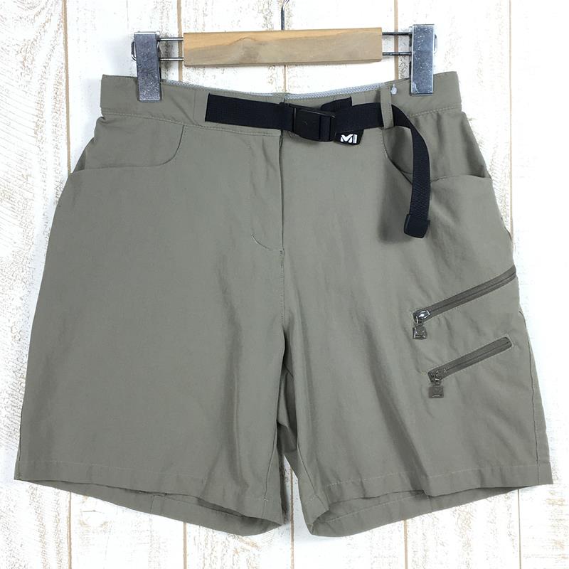 【WOMEN's XS】 ミレー レディース トレック ストレッチ ショーツ LD TREK STRETCH SHORT MILLET MIV4923 ベージュ系