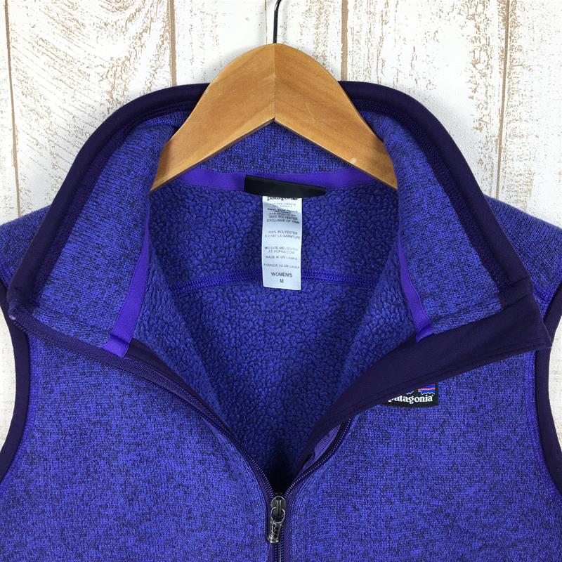 【WOMEN's M】 パタゴニア ベター セーター ベスト Better Sweater Vest ニット調 フリース PATAGONIA 25885 VLTI パープル系