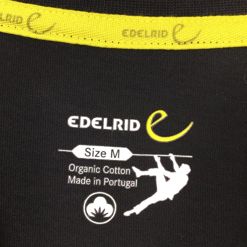 【MEN's M】 エーデルリッド ロープT エッフェルタワー ボルダリング Tシャツ EDELRID ブラック系