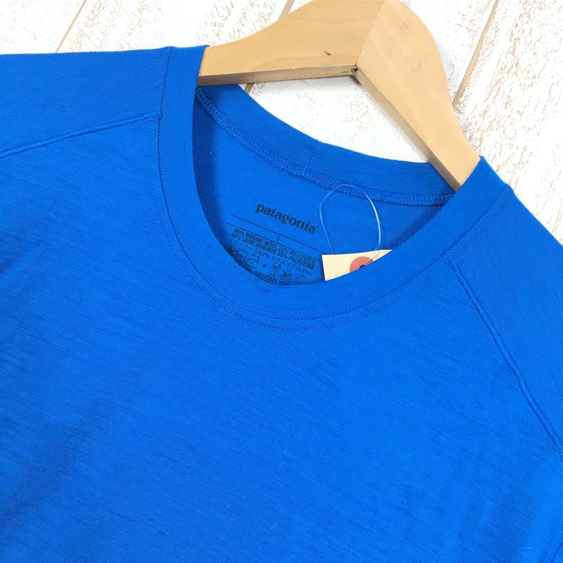 【MEN's S】 パタゴニア メリノ 1 シルクウェイト Tシャツ Merino 1 Silkweight T-Shirt メリノウール PATAGONIA 36350 FEB ブルー系