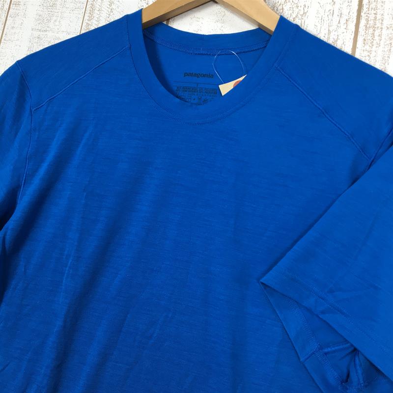 【MEN's S】 パタゴニア メリノ 1 シルクウェイト Tシャツ Merino 1 Silkweight T-Shirt メリノウール PATAGONIA 36350 FEB ブルー系