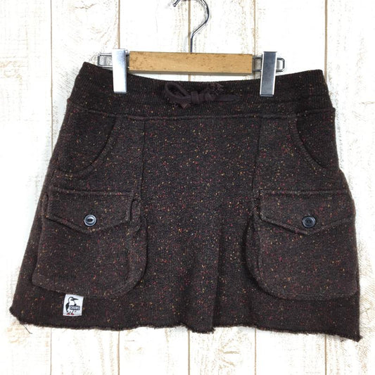 【WOMEN's M】 チャムス ウール カーゴ スカート Wool Cargo Skirt CHUMS ブラウン系