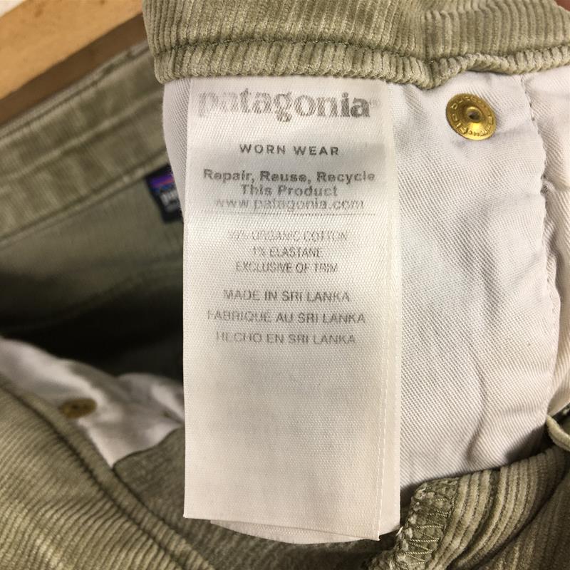 【WOMEN's 26】 パタゴニア フィッテド コーデュロイ パンツ Fitted Corduroy Pants PATAGONIA 55055 FTGN グリーン系