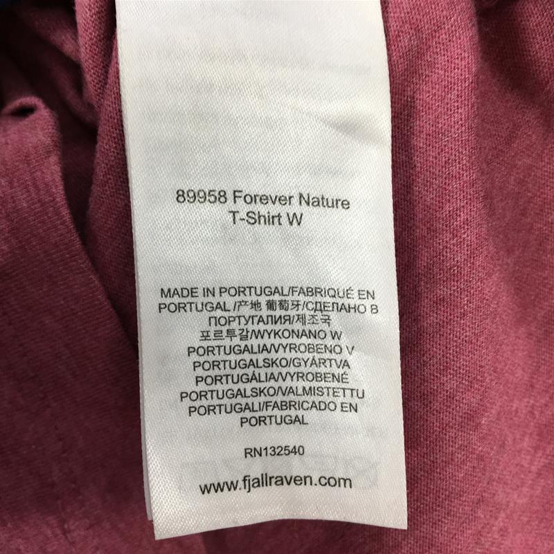 【WOMEN's S】 フェールラーベン フォーエバー ネイチャー Tシャツ Forever Nature T-Shirt W FJALLRAVEN 89958 レッド系