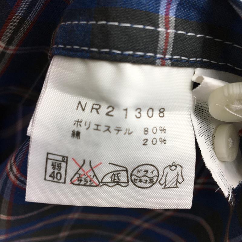 【MEN's M】 ノースフェイス ショートスリーブ ボタンダウン シャツ Short Sleeve Button Down Shirt 生産終了モデル 入手困難 NORTH FACE NR21308 ネイビー系